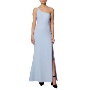 Laundry by Shelly Segal light blue one shoulder formal dress size 16